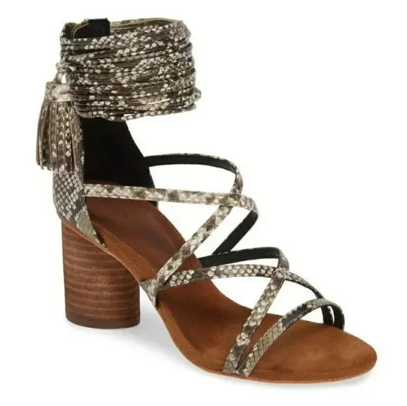 Free People x Jeffrey Campbell Despina heeled Sandals 8 EUC - Picture 8 of 15